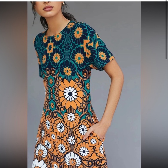 Nwt Maeve Floral Shift Mini Dress - Picture 4 of 13